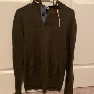 Olive Green Hooded Sweater Men’s